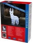 Konstsmide LED Acryl Rentier 6h Timer, 32 kalt wei&szlig;e Dioden, batteriebetrieben,