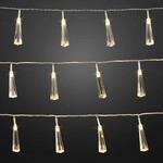 hellum LED Lichterkette Kristallzapfen, 24 LED warmwei&szlig;, Innen-Trafo |...