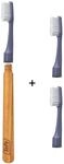 TePe Choice Toothbrush, 1 wooden handle, 3 brush heads