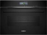 Siemens CS736G1B1, Smarter iQ700 Einbau-Kompaktdampfbackofen, 60 x 45 cm,...
