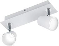 Trio Leuchten LED Spotbalken Narcos 873170231, Metall wei&szlig; matt, inkl. 2x 6...