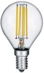 Trio Leuchten LED Leuchtmittel, Glas, E14, 4 W, Klar, 4.5 x 4.5 x 8 cm