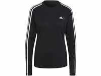 Adidas HF7261 W 3S LS T T-Shirt Damen Black/White Größe S