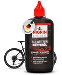 NIGRIN BIKE-CARE Allwetter-Ketten&ouml;l, 100 ml Flasche, Fahrradketten&ouml;l, verringert