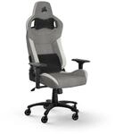 Corsair T3 RUSH Fabric (2023) Gaming-Stuhl - Grau und Wei&szlig;