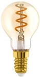 EGLO E14 Lampe dimmbar, Spiral LED Vintage Gl&uuml;hbirne, warmwei&szlig;, &Oslash; 4,5 cm