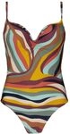 Barts Varuna Sculpting One Piece Einteiler, Mehrfarbig, 38 Damen, Mehrfarbig, 38
