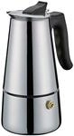 Cilio,341317,Espressokocher AA8Adriana, 4Tassen, Edelstahl, Induktiongeeignet, Grau