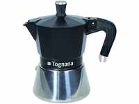 Tognana- Sphera, Mokka-Kaffeemaschine, 3 Tassen, Aluminium, Schwarz