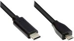 Good Connections USB 2.0 Anschlusskabel - USB-C Stecker an USB 2.0 Micro B Stecker -