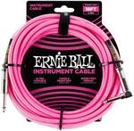 Ernie Ball Instrumentenkabel geflochten, gerade/gewinkelt, 5,49 m, Neon-Pink