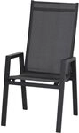 Siena Garden Savona Stapelsessel High Back, matt-anthrazit Alu, Textilbezug