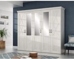 FORTE KASHMIR Schrank 250 260, Kleiderschrank mit Spiegel Dreht&uuml;renschrank gro&szlig;