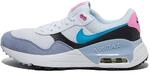 NIKE Air Max SYSTM Sneaker, Wei&szlig;/blau blitzschwarz-blaues Fl&uuml;stern, 36 EU