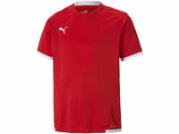 PUMA Unisex Kinder Teamliga Jersey Jr Shirt, Puma Red-puma White, 164 EU