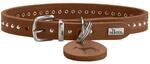 HUNTER Hundehalsband Aalborg Style, Farbe: Cognac, stark gefettetes...