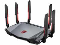 MSI Radix AXE6600 WiFi 6E Tri-Band Gaming Router - Schnelles WLAN bis 6600...