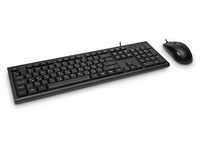 Inter-Tech KM-3149R Tastatur+Maus Set US- und RU-Layout (QWERTY + ЙЦУКЕ)...