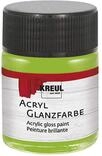 KREUL 79517 - Acryl Glanzfarbe, 50 ml Glas in lindgr&uuml;n, gl&auml;nzend-glatte...