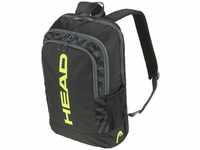 HEAD Base Backpack Tennisrucksack, schwarz/gelb, 17L