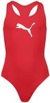 PUMA M&auml;dchen Swimsuit Badebekleidung, Rot, 128 EU