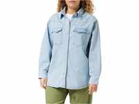 Levi's Damen Plus Size Dorsey XL Western Hemd,Indigo Stonewash,4XL