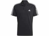 Adidas Herren Polo Shirt (Short Sleeve) M 3S Pq Ps, Black/White, IC9310, XLT