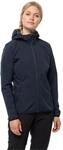 Jack Wolfskin Damen Bornberg Hoody W, elastische Softshelljacke aus hoch
