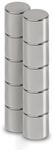 MAUL Neodym Magnet &Oslash; 8 x 8 mm (10er Pack) | Magnete f&uuml;r einen vielseitigen Einsatz