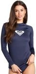 Roxy Whole Hearted - Lang&auml;rmliger Rashguard mit UPF 50 f&uuml;r Frauen Blau
