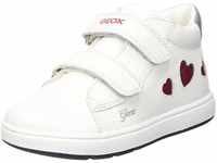 Geox Jungen Mädchen B BIGLIA Girl First Walker Shoe, White/RED, 24 EU