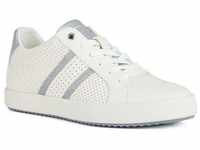 Geox D BLOMIEE Sneaker, Optic White/Silver, 36 EU