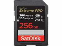 SanDisk Extreme PRO SDXC UHS-II Speicherkarte V60 256 GB (280 MB/s, 6K, 4K UHD,...