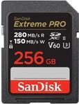 SanDisk Extreme PRO SDXC UHS-II Speicherkarte V60 256 GB (280 MB/s, 6K, 4K UHD,...