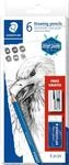 STAEDTLER 61 100 C6 Zeichenbleistift Mars Lumograph (Sechskantform, unglaublich