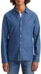 Levi's Herren LS Battery Housemark Shirt Slim , Lyon Battery Hm, Blau, XS