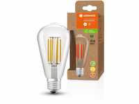 LEDVANCE LED Stromsparlampe, Filament Edison mit E27 Sockel, Warmweiß (3000K),...