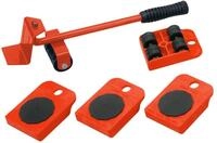 Meister M&ouml;bel-Transportroller-Set 5-teilig - 4 M&ouml;belroller & 1 Lastenheber - Je 150