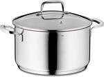 kela Fleischtopf 24 cm FLAVORIA, Kochtopf Induktion 5,5 L, Glasdeckel mit