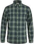 Fj&auml;llr&auml;ven Herren &Ouml;vik Travel LS Hemd, Dark Navy/Patina Green, S