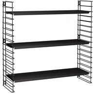 Tomado Zeitloses und modulares Wandregal, 70x21x68 cm, 377603080, Schwarz