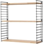 Tomado ESTANTERIA 3 PISOS Negro-Madera