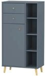 Schildmeyer Bjarne Highboard 153171, Fjord, 60,2 x 33 x 113,4 cm