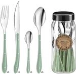 Amefa Besteck Bistro 1-2-3, Tafelbesteck f&uuml;r 6 Personen, 18/0 Edelstahl mit