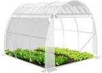 VOUNOT&reg; Gew&auml;chshaus Foliengew&auml;chshaus, Seitenw&auml;nde Aufrollbar Winterfest,