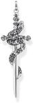 THOMAS SABO Anh&auml;nger geschw&auml;rzt Schwert mit Schlange 925 Sterlingsilber,