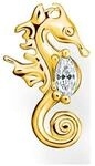 Thomas Sabo Einzel Ohrstecker Seepferdchen vergoldetes Silber H2236-414-14