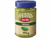 Barilla Pesto Basilico Vegan 12x195g | Glutenfreie Italienische Pasta-Sauce mit