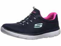 Skechers Damen Summits Sneaker, Blue Navy Aqua, 39.5 EU