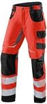 K&Uuml;BLER REFLECTIQ Warnschutzhose warnrot, Gr&ouml;&szlig;e 42, Herren-Sommer-Arbeitshose aus